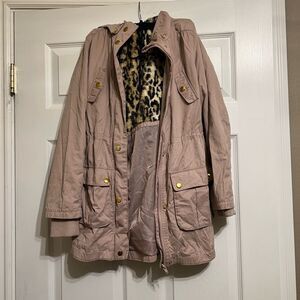 H&M Girls Big Kids Teen Warm Jacket Coat with Hoodie